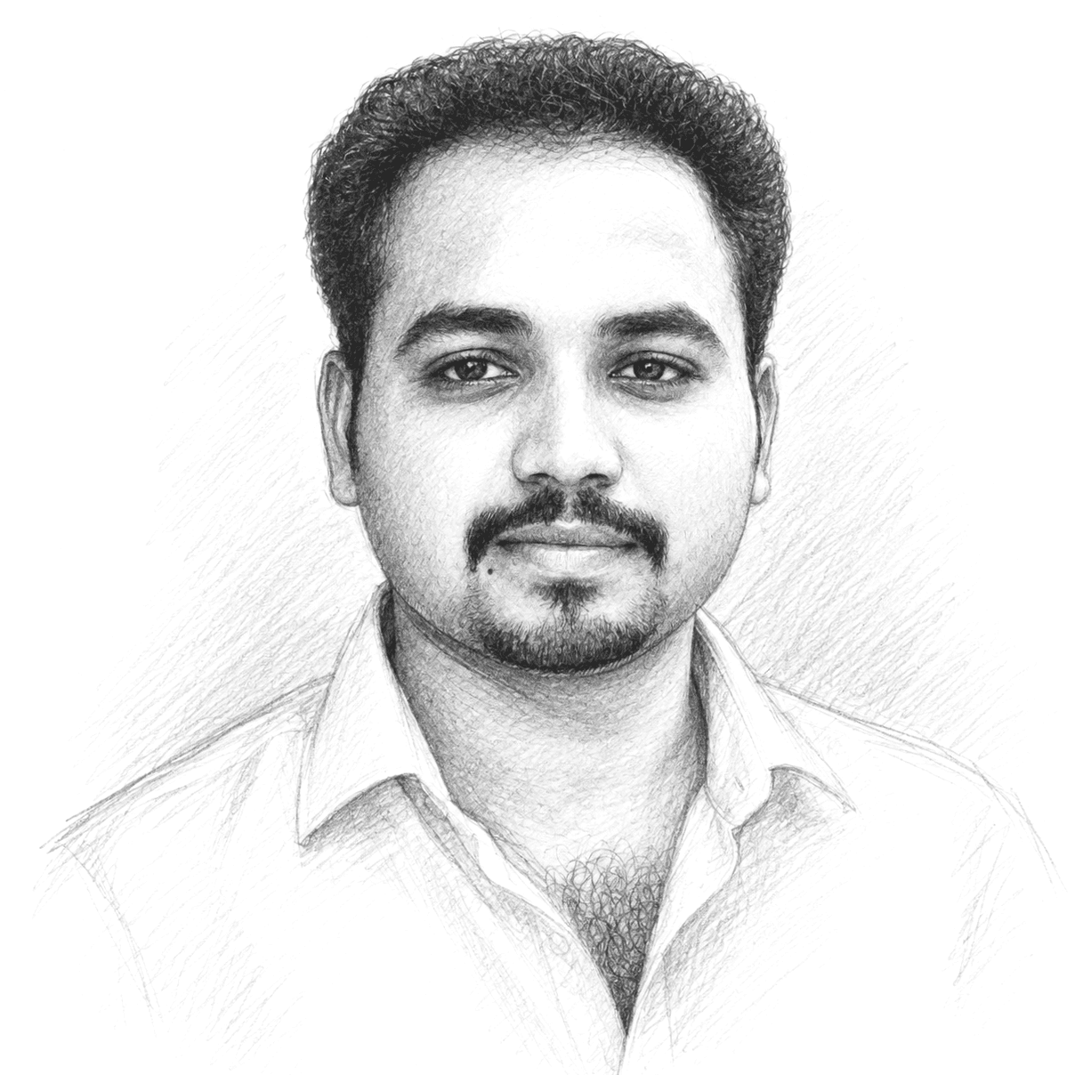 Line drawing of Subramaniyaswamy Chellakumaran